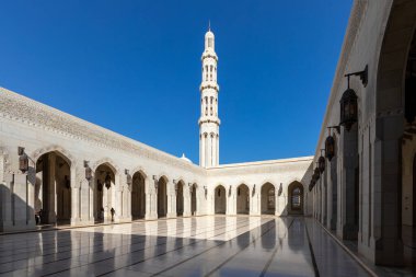 Sultan Qaboos Büyük Camii, Muscat, Umman. Arap Yarımadası. 