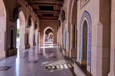 Sultan Qaboos Büyük Camii, Muscat, Umman. Arap Yarımadası. 