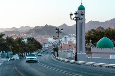 Geleneksel Umman mimarisi. Muscat yakınlarındaki Sidab Town, Umman. Arap Yarımadası. 