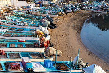 Geleneksel Umman mimarisi. Muscat yakınlarındaki Sidab Town, Umman. Arap Yarımadası. 