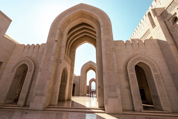 Gran Mezquita Sultán Qaboos Moscatel Omán Península Arábiga — Foto de Stock