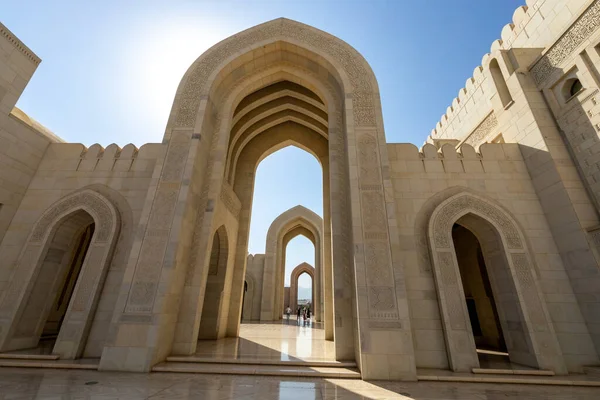 Sultan Qaboos Büyük Camii Muscat Umman Arap Yarımadası — Stok fotoğraf