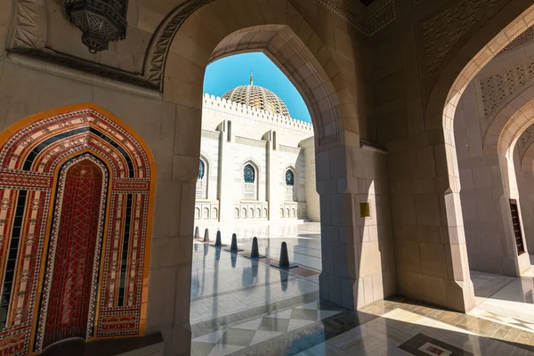Σουλτάν Καμπού Μεγάλο Τζαμί Μοσχάτο Ομάν Αραβική Χερσόνησος — Φωτογραφία Αρχείου