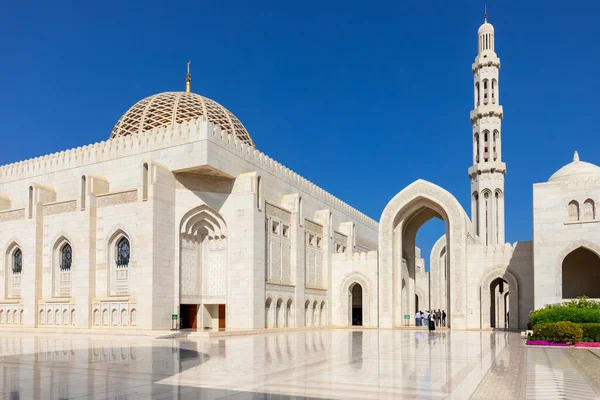 Σουλτάν Καμπού Μεγάλο Τζαμί Μοσχάτο Ομάν Αραβική Χερσόνησος — Φωτογραφία Αρχείου