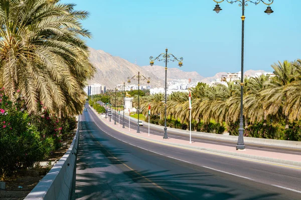 Architettura Tradizionale Dell Oman Città Vecchia Muscat Vicino Mutrah Corniche — Foto Stock