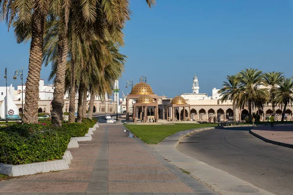 Tradiční Ománská Architektura Staré Město Muscat Poblíž Mutrah Corniche Omán — Stock fotografie