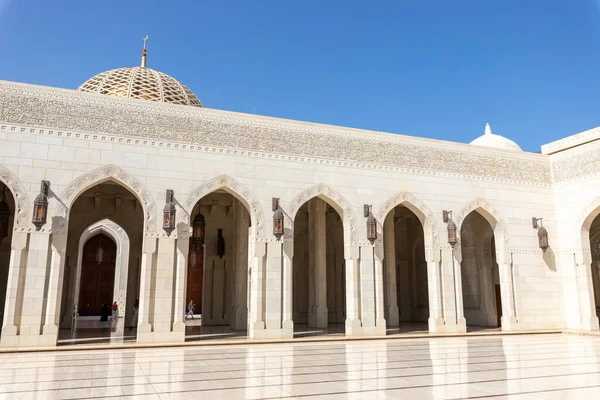 Σουλτάν Καμπού Μεγάλο Τζαμί Μοσχάτο Ομάν Αραβική Χερσόνησος Royalty Free Φωτογραφίες Αρχείου