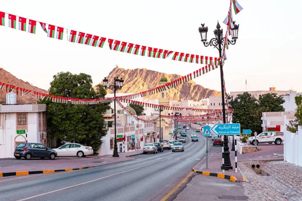 Традиційна Архітектура Оману Містечко Сісаб Біля Маската Оман Аравійський Півострів Стокова Картинка