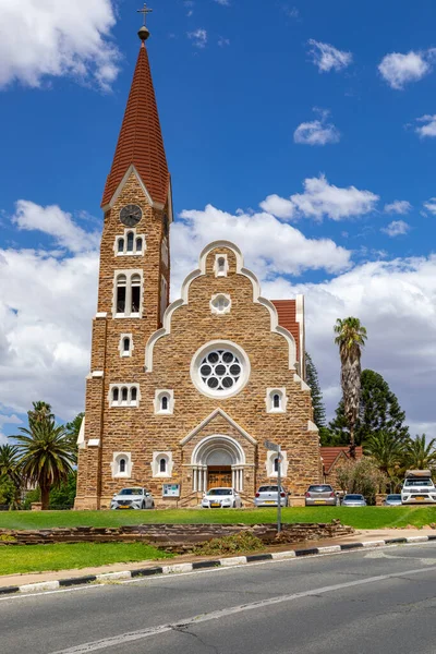 Christus Kirche Iglesia Cristo Destino Turístico Popular Windhoek Namibia África — Foto de Stock