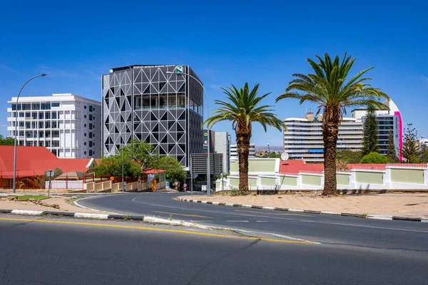 Centro Cidade Windhoek Windhoek Capital Maior Cidade Namíbia África Austral — Fotografia de Stock