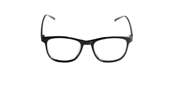 Svart Glasögon Isolerad Vit Bakgrund — Stockfoto