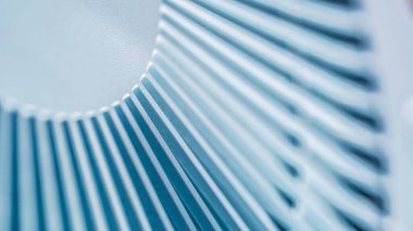 Hava temizleyici fan maskesinin soyut makro görüntüsü.