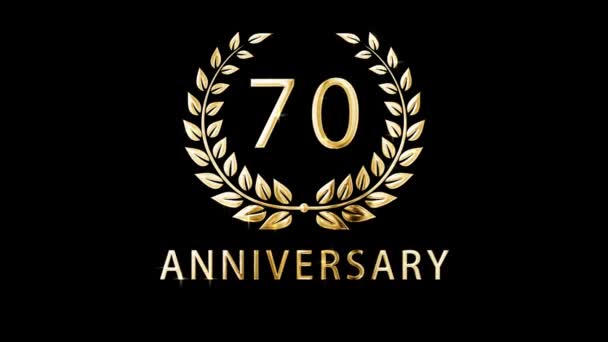 Συγχαρητήρια Για Την 70Η Επέτειο Επέτειο Απονομή Κανάλι Άλφα — Αρχείο Βίντεο
