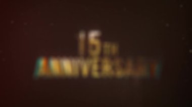 15. yıl dönümü, altın mektuplar, yıldönümü için tebrikler, tarih