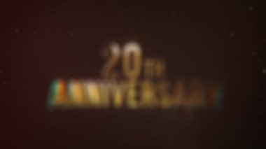 20. yıl dönümü, altın mektuplar, yıldönümü için tebrikler, tarih