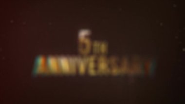 5. yıl dönümü, altın mektuplar, yıldönümü için tebrikler, tarih