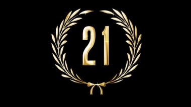 Altın defne çelengi ve 21 numara, ödül, alfa kanalı