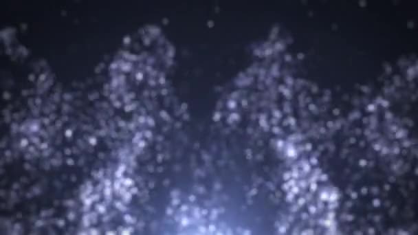Işıltılı Parçacıklı Güzel Arkaplan Parçacıklar Arkaplan Gümüş Renk — Stok video