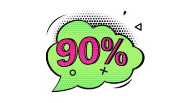 Animasyon,% 90 indirim, indirimli pankart, siyah cuma afişi, pop sanat afişi, komik tarz afişi, alfa kanalı