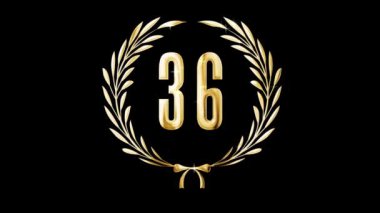 Altın defne çelengi ve 36 numara, ödül, alfa kanalı