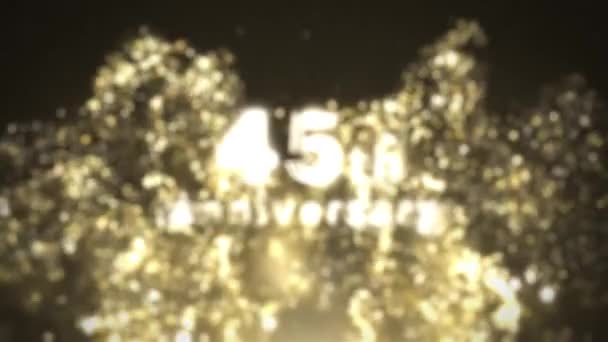 45Th Anniversary Congratulations Gold Particular Congratulations Date — 비디오