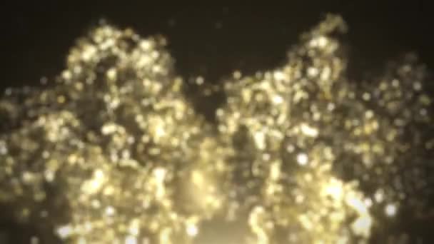 粒子背景 金粒子 粒子爆炸 — 图库视频影像