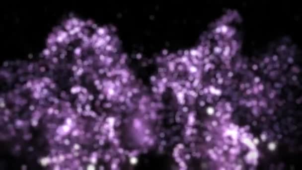 Particle Background Purple Particles Particle Explosion — Stockvideo