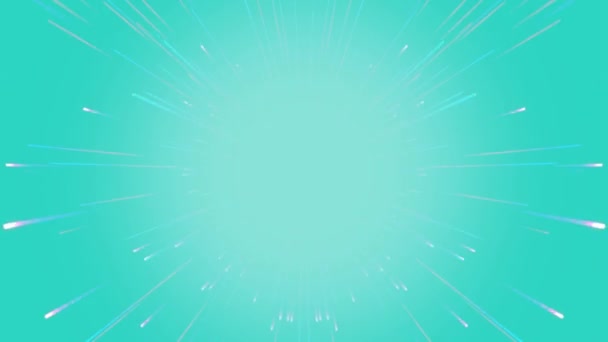 Neon Portal Particles Turquoise Color — Wideo stockowe