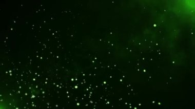 Particle Background green colors, particle movement