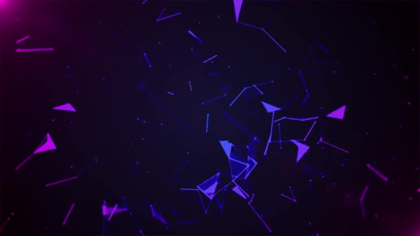 Plexus Background Blue Color Abstract Background — Stok video