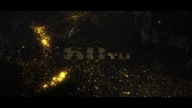 Congratulations on the 60th anniversary in gold luxury style, particular, happy anniversary