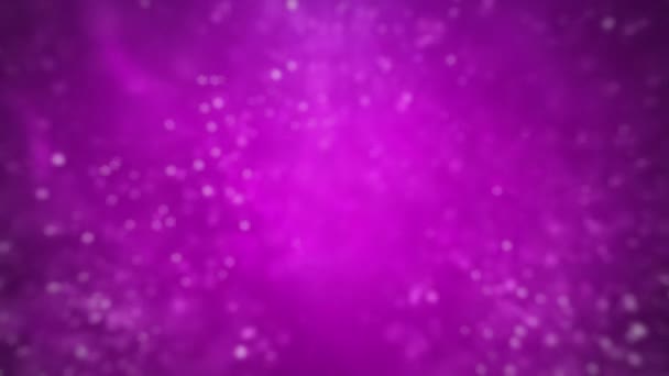Fondo Púrpura Con Partículas Movimiento Partículas Gráficos — Vídeos de Stock