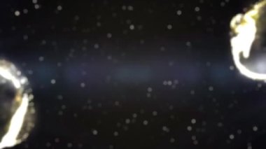 Özel altın arkaplan, parçacıkların hareketi, grafikler, logo için altın