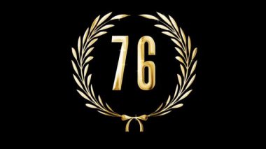 Altın defne çelengi ve 76 numara, ödül, alfa kanalı