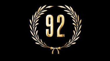 Altın defne çelengi ve 92 numara, ödül, alfa kanalı