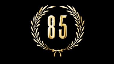 Altın defne çelengi ve 85 numara, ödül, alfa kanalı