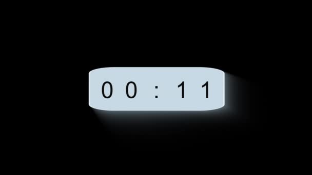 计时器 14秒 倒计时 阿尔法通道 — 图库视频影像