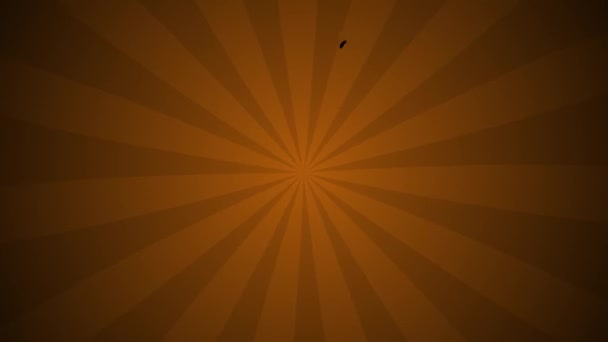ポップアート オレンジの色の漫画の背景 — ストック動画