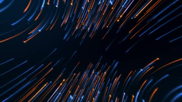 Fundal Particule Culoare Albastră Portocalie Fundal Vacanță Mișcare Particulelor Grafică — Videoclip de stoc