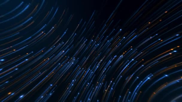 Fundal Particule Culoare Albastră Portocalie Fundal Vacanță Mișcare Particule — Videoclip de stoc