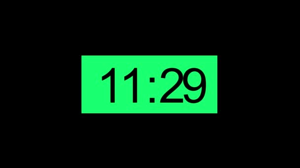 倒计时14秒 频道定时器倒计时绿色 — 图库视频影像