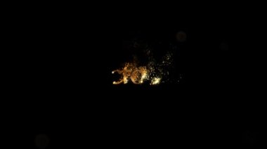 Ayın adı, Ekim ayının altın rengi ve parçacıkları, alfa kanalı