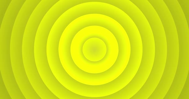 Kreskówka Okrągły Żółty Kolor Tła Tło Anime — Wideo stockowe