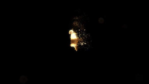 金1号来自粒子 黄金数字 — 图库视频影像