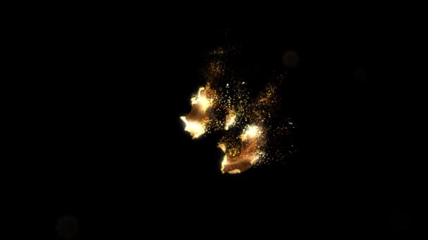 黄金数字33来自粒子 黄金数字 — 图库视频影像