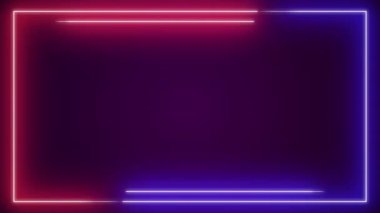 Neon arkaplan, ışıklı neon arkaplan, neon ışık, grafikler, mavi ve mor