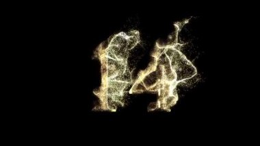 Altın sayı 14, parçacıklardan, numaralandırmadan, on dört, altın sayılar, alfa kanalı