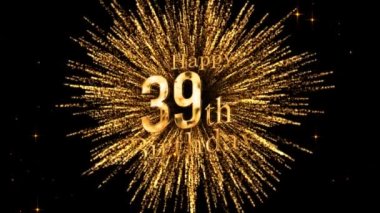 39. yaş gününde havai fişekler, doğum günün kutlu olsun, havai fişekler.
