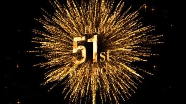 51. yaş gününde havai fişekler, doğum günün kutlu olsun, havai fişekler.