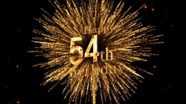 54. yaş gününde havai fişekler, doğum günün kutlu olsun, havai fişekler.
